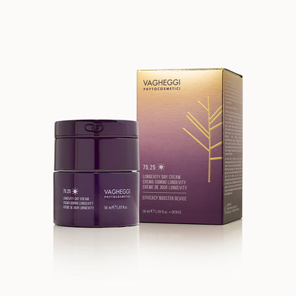 75.25 Longevity Day Cream + Efficacy Booster Device Crema viso antirughe + device cosmetico